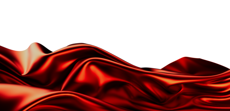 Luxurious red silk fabric texture. Perfect for elegant designs, backgrounds, and presentations.