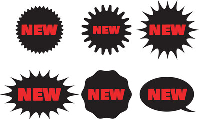 Assorted New Product Stickers and Labels for Marketing Promotions and Retail Announcements