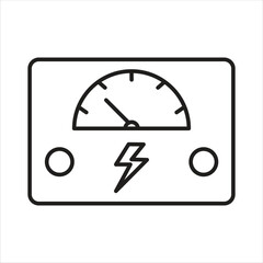 Electrical Meter Icon Design Elements Illustration