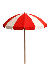 red umbrella on white background