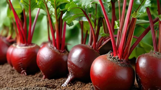 Discover the vibrant world of freshly harvested beets from a local farm during late summer