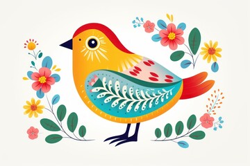 Obraz premium A love bird art pattern.