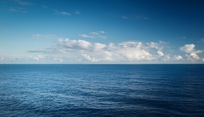 Obraz premium Seascape Horizon Where Ocean Meets Sky Offering A Serene Natural Backdrop Perfect For Your Creative