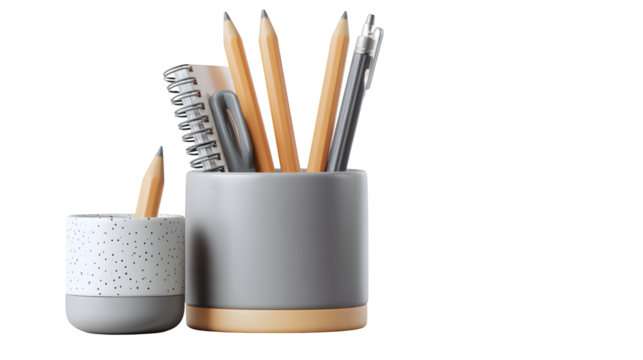 pencils and sharpener
