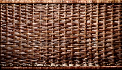 The Texture Of A Wicker Basket Rattan Weaving