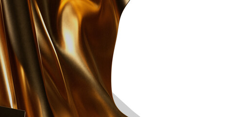 Luxury gold fabric texture. Elegant, rich, and sophisticated background for design projects.