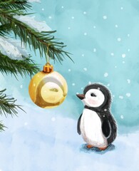 toy and penguin