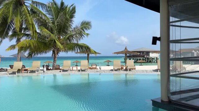 Tropical Beachside Infinity Pool