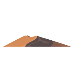 Sand Dune Landscape Illustration Isolated on White Background