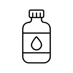 Illustration of a plastic bottle, showcasing its simple and clean design