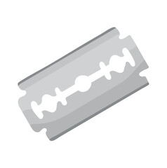 Razor Blade Illustration Isolated on White Background