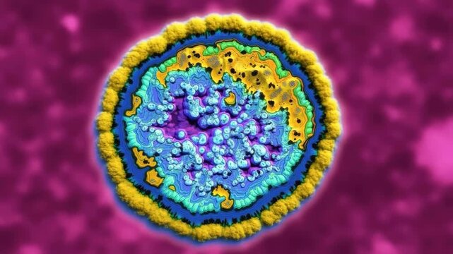 Research depiction of Brucella bacterium presented for biological education and microbiology practice
