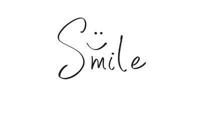smile text font calligraphy hand written lettering script black color object icon smile face happy teeth smile funny enjoy success beautiful smile business dentistry mouth smiley work job tooth joy