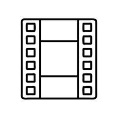Obraz premium Vector art of film strip icon, representing cinema, photography, and visual storytelling