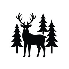 christmas deer vector illustration