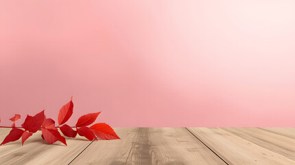 Vintage nature floral card design of red tulips on an old wooden table with a grunge texture frame
