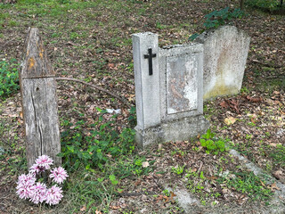 Tombstone in the public cemetery
