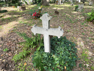 Tombstone in the public cemetery
