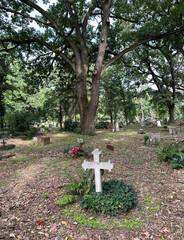 Tombstone in the public cemetery