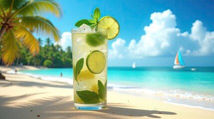 cocktail on the beach