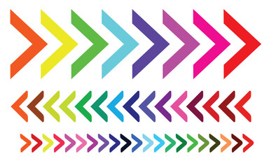 Colorful arrows pointing in different directions design