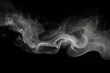 Obraz premium Photography of smoke motion black white.