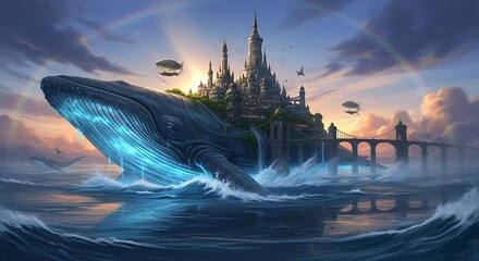 Floating City on a Whale.
