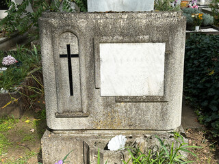 Tombstone in the public cemetery