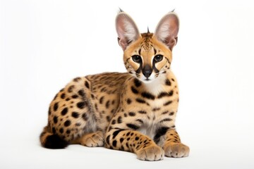 Fototapeta premium Serval wildlife cheetah animal.
