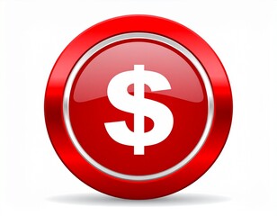 Obraz premium Red YouTube Icon Logo Button Symbol 