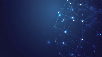 Abstract network connection structure digital technology background illustration
