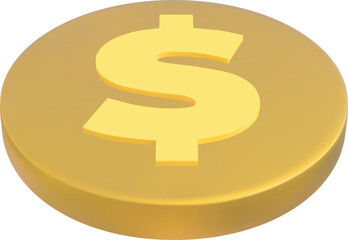 Dollar coin fly vector icon, money cash falling, golden coin usd American currency, finance investment, bank symbol