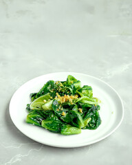 Stir Fried Green Vegetables with Garlic – Healthy Vegan Asian Food**