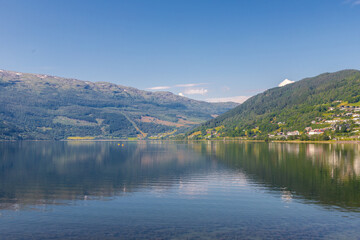 Vangsvatnet is a lake in the municipality of Voss in Vestland county, it is a charming town in the heart of the fjords and well known for its extreme sports and also known as the adrenaline capital  © KimWillems