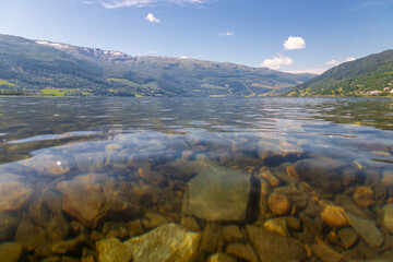 Vangsvatnet is a lake in the municipality of Voss in Vestland county, it is a charming town in the heart of the fjords and well known for its extreme sports and also known as the adrenaline capital  © KimWillems