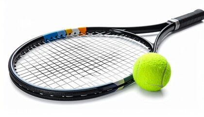 tennis racket and ball
