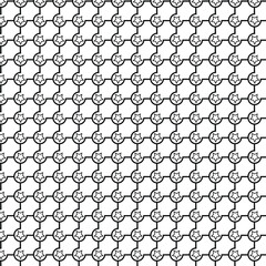 A black and white pattern with a star design
