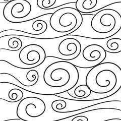 abstract hand draw doodle pattern set design 08