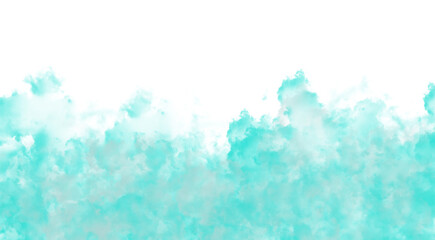 Ethereal teal flames dancing in darkness