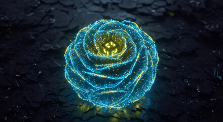 Quantum-Resistant Blockchain Network Core, Neon Fiber Optics