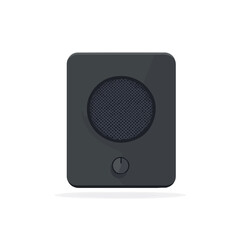 Flat 2D Bluetooth Speaker illustration, vector graphic in icon style, on white background