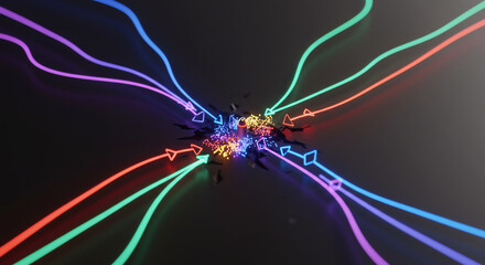 Decentralized Network Resilience with Neon Quantum Data Re-routing