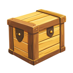 Cajon, flat style 2D vector image, isolated on a white background