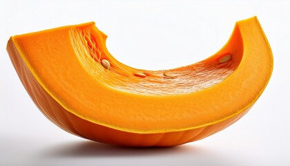 Slice Of Pumpkin Isolated On White