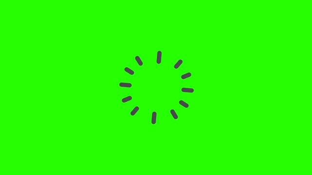 Smooth and modern loading icon vector illustration animation, perfect for UI, apps, and web design, featuring dynamic spinning and sleek motion graphics effects in high-quality vector style