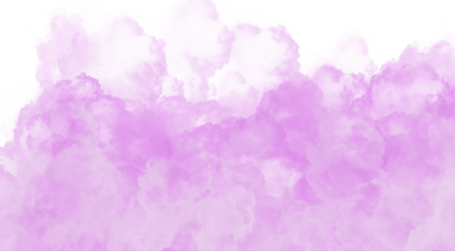 Abstract swirling purple and white smoke against a black background