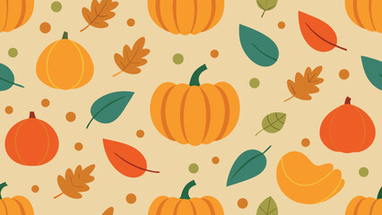 Autumn harvest pumpkin and squash design