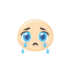 Minimal flat vector of a Baby Tears, 2D icon-style illustration on white background