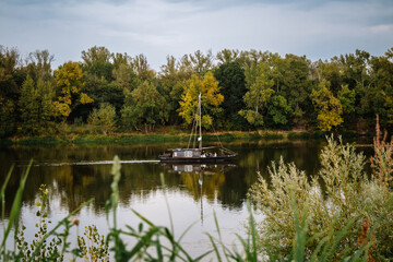 Bateau sur les bords de Loire