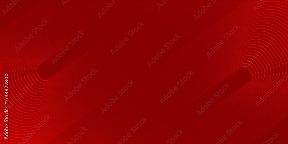 Wall mural red abstract background with glowing geometric lines. gradient layout good